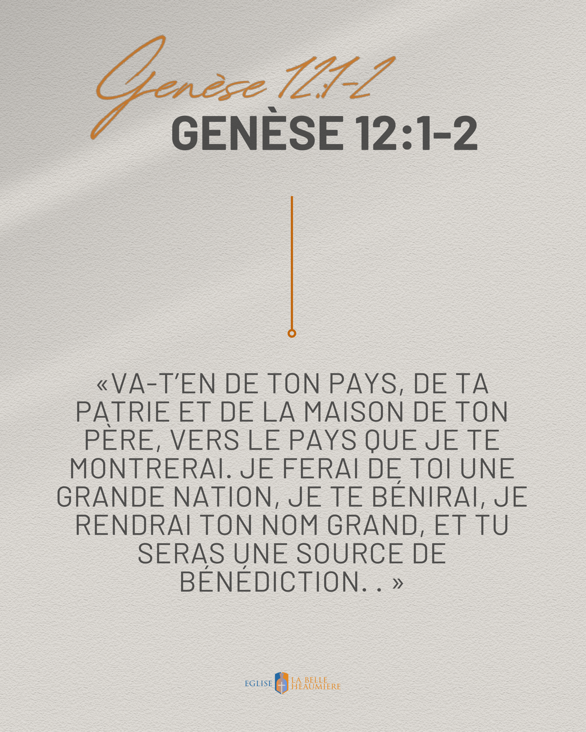 eglise protestante cergy Versets bibliques Genèse 12:1-1 - Église Évangélique à cergy